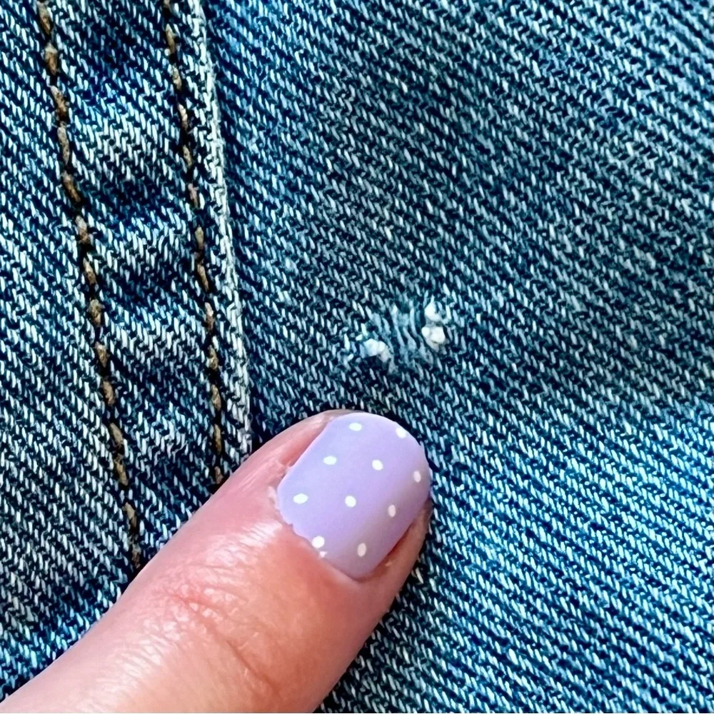 Bullhead Denim Shorts with Lace Trim - Picture 5 of 5